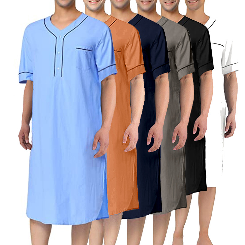 Summer Nights Clothing - Letnia męska cienka koszula nocna z