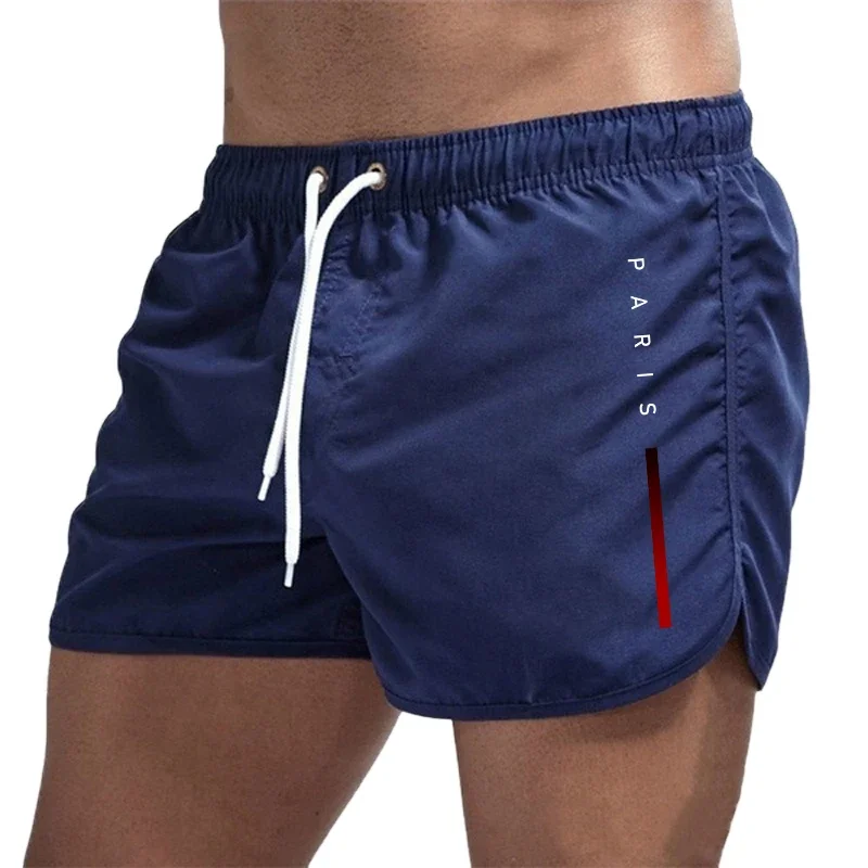 Board Short Surf - Męskie szorty plażowe z nadrukiem, szybkoschnące,