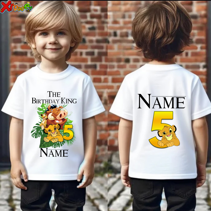 Summer Clothing Europe - Koszulki Urodzinowe Chłopiec 5 Urodziny Dzieci