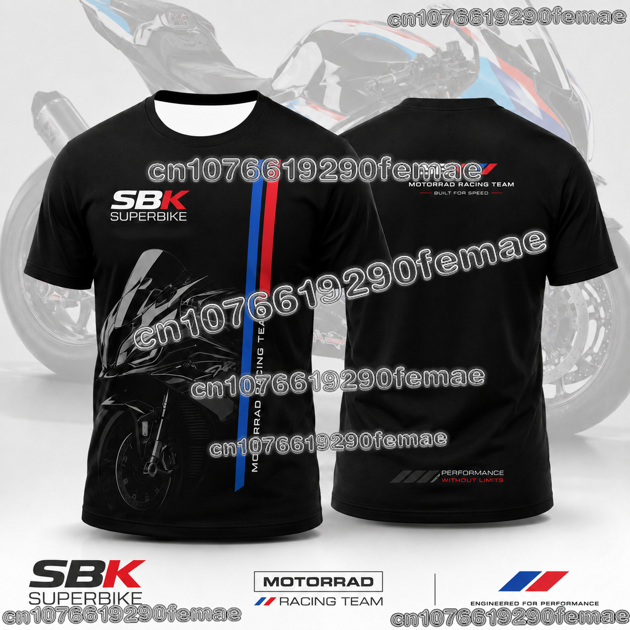 Summer Clothing Motorcycle - Koszulka męska w stylu kombinezonu motocyklowego