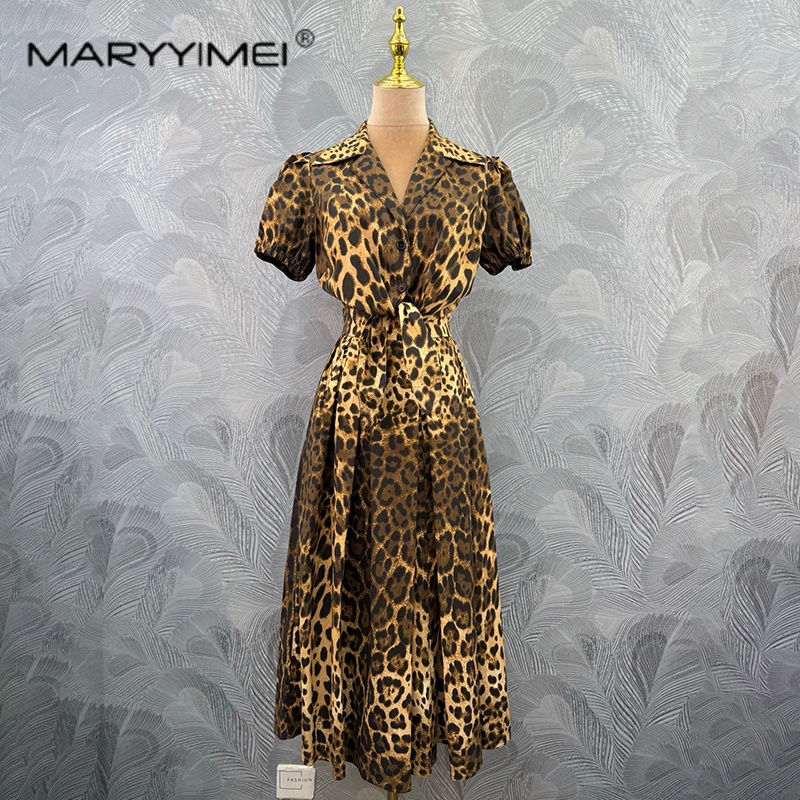 Summer Alt Clothing - MARYYIMEI Modny damski komplet w panterkę: