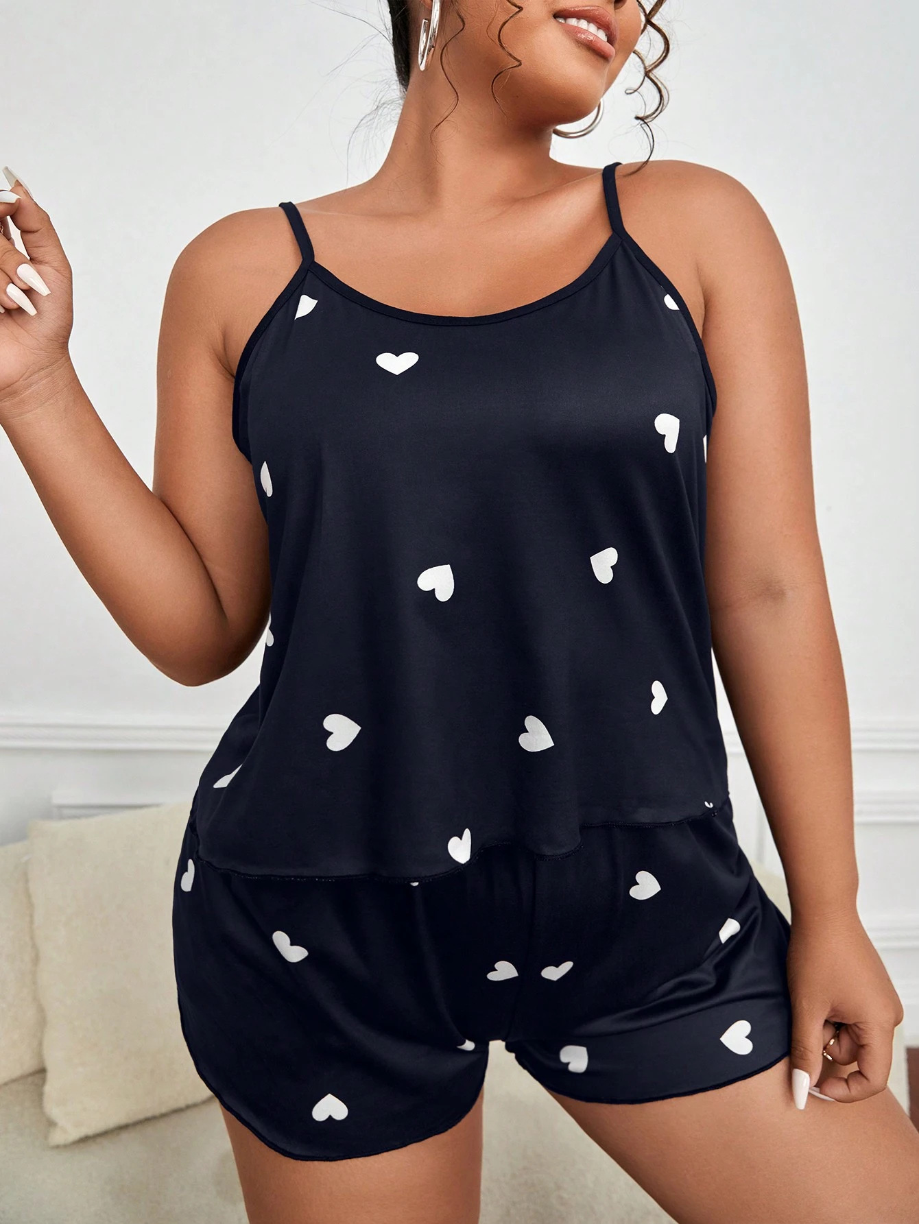 Summer Clothing Plus Size - Dwuczęściowy zestaw piżam damskich, odzież do