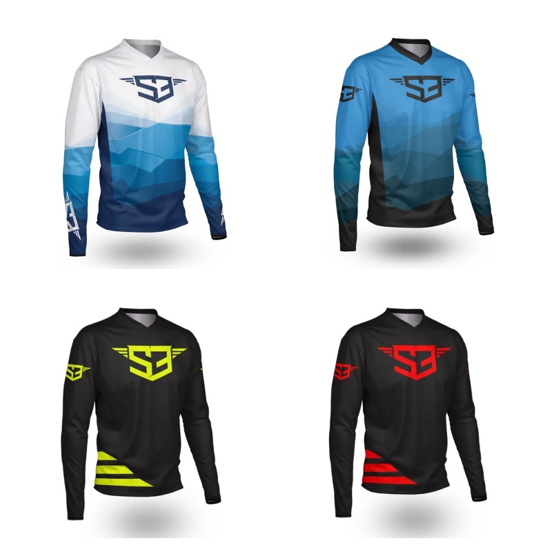 Summer Clothing Motorcycle - Koszulka motocrossowa z długim rękawem S3