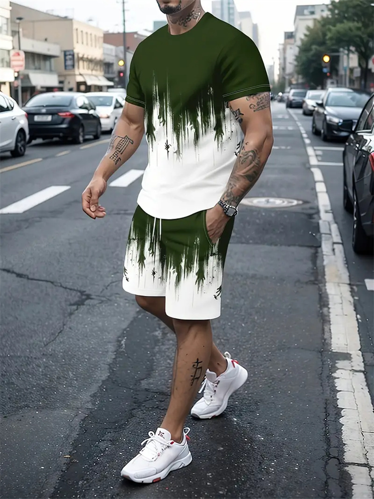 Męski Damski Gradientowy T-shi – Summer Alt Clothing recenzja i cena