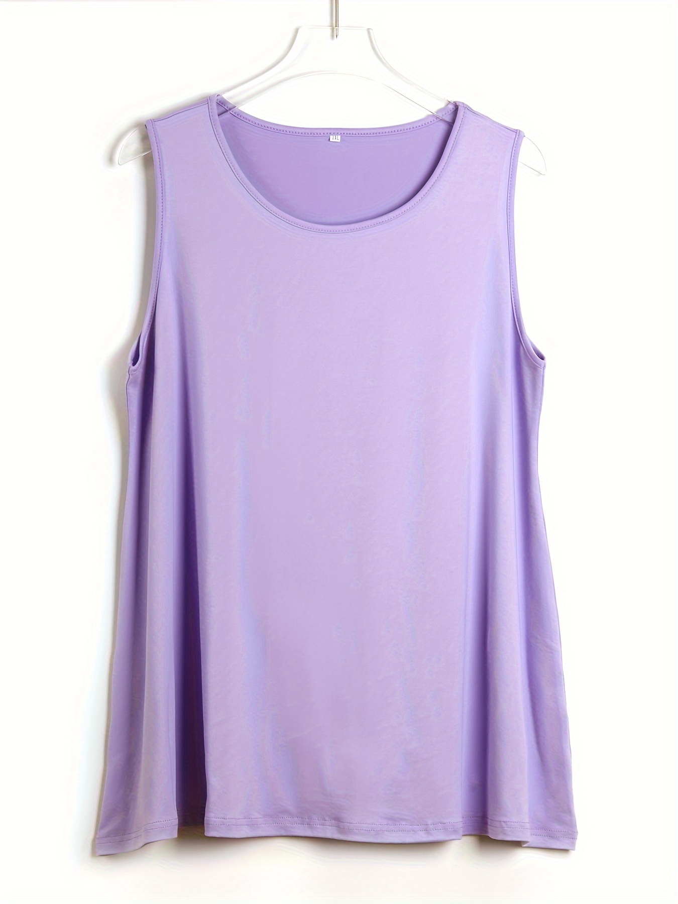 Plus Size Simple Solid Tank To – Summer Clothing Plus Size recenzja i cena