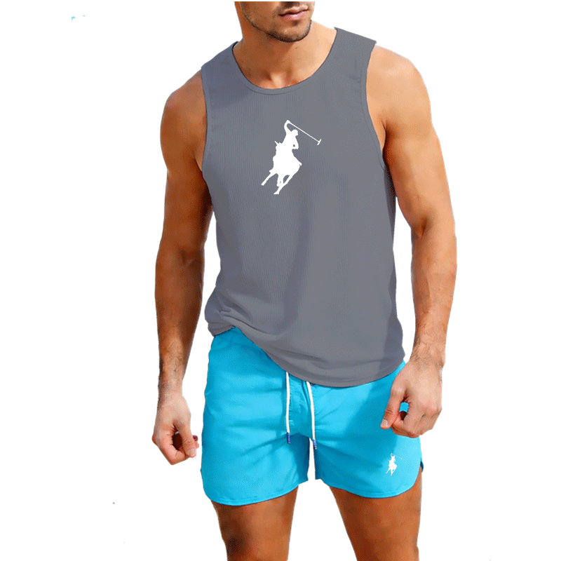 Męski letni zestaw: kamizelka  – Summer Clothing Trend recenzja i cena