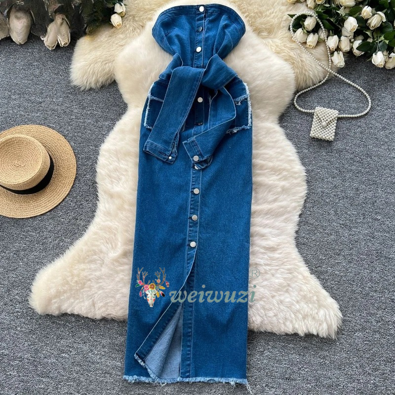 Sukienka damska retro bez rami – Summer Clothing Y2K recenzja i cena