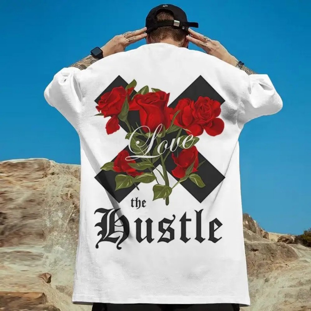 Koszulka męska Harajuku z nadr – Summer Rose Clothing recenzja i cena