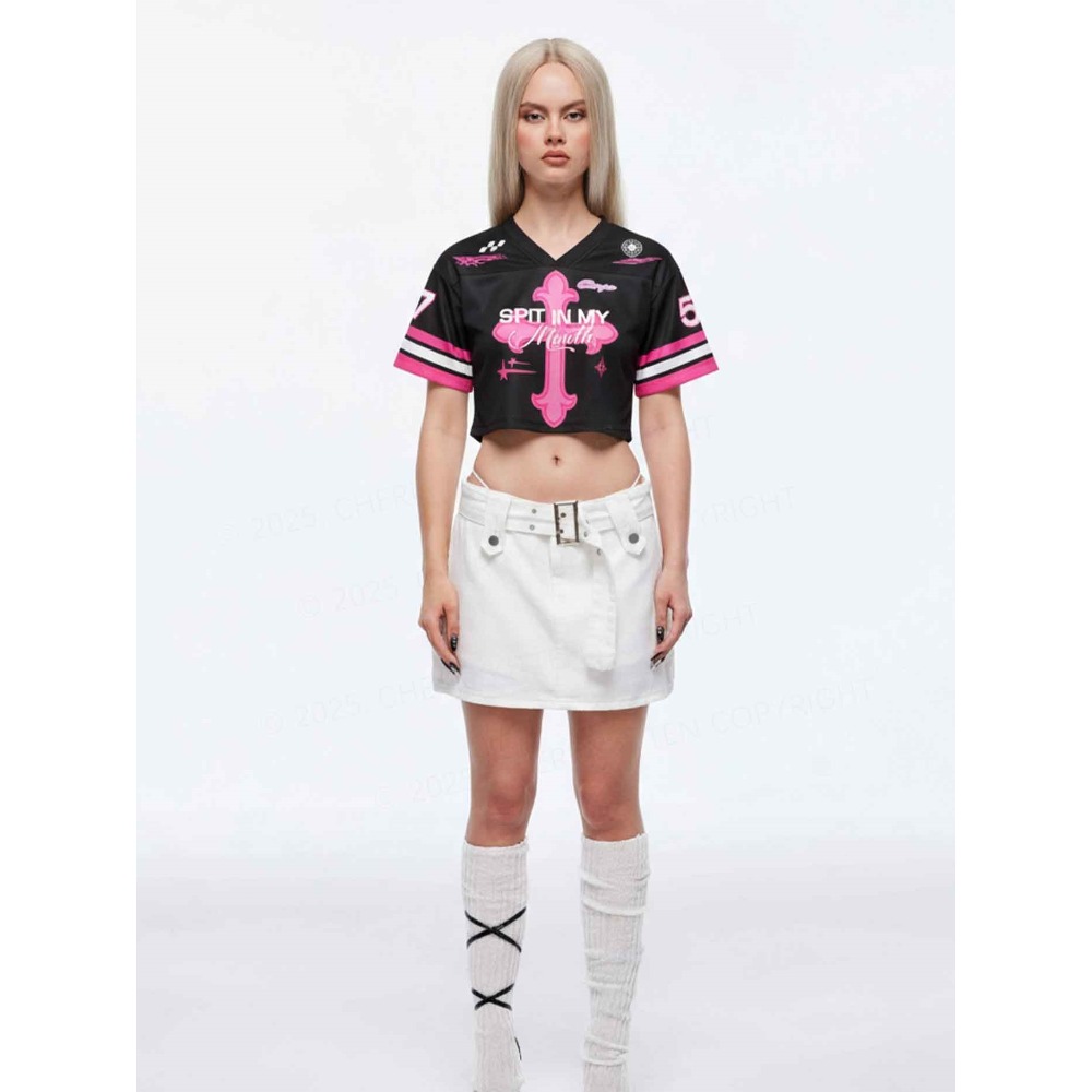 Modna odzież sportowa w stylu  – Summer Clothing Y2K recenzja i cena
