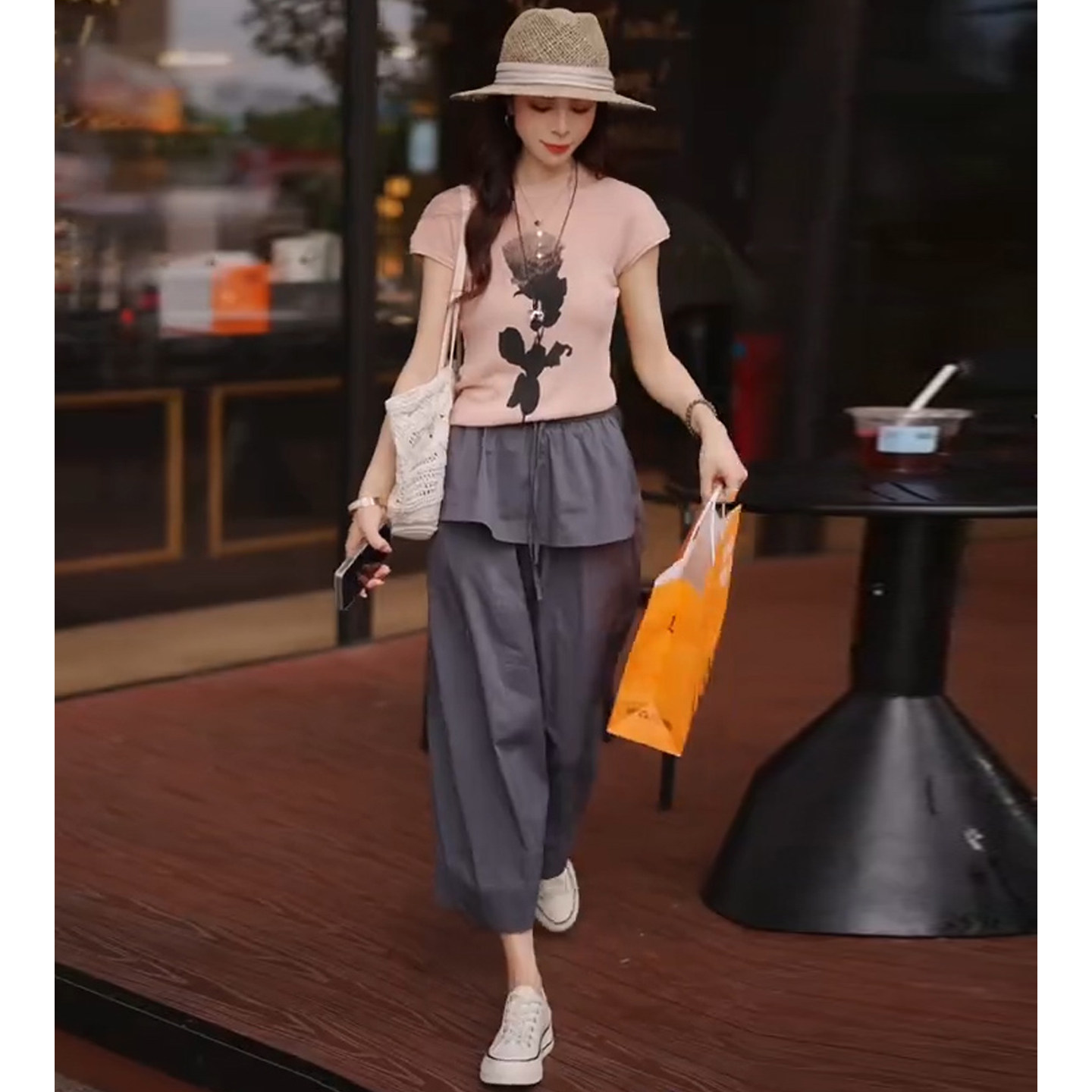 Letni komplet damski: dzianino – Summer Rose Clothing recenzja i cena